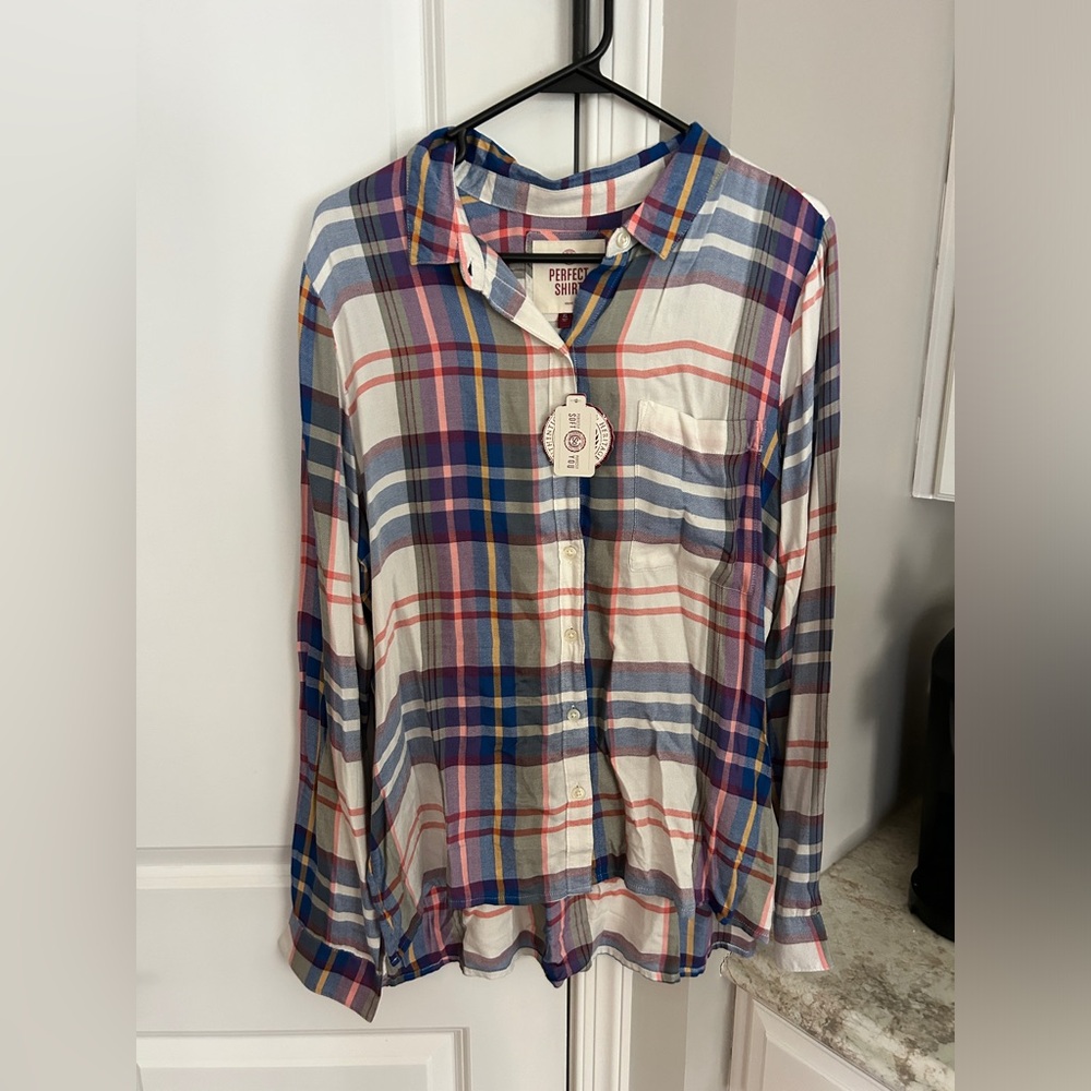 SO Plaid Shirt XL Juniors NWT